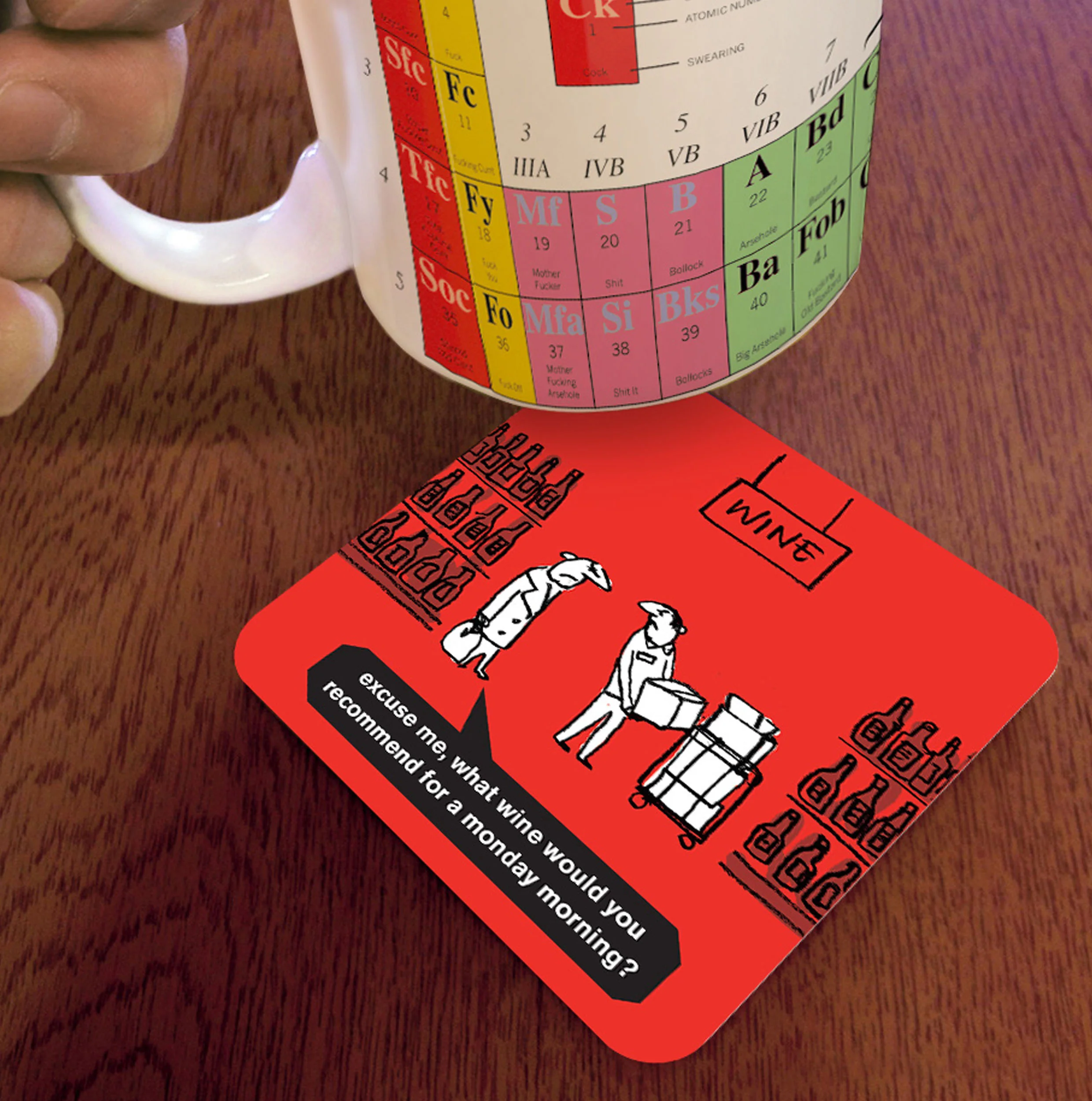 Monday Morning Wine Coaster - Image 2