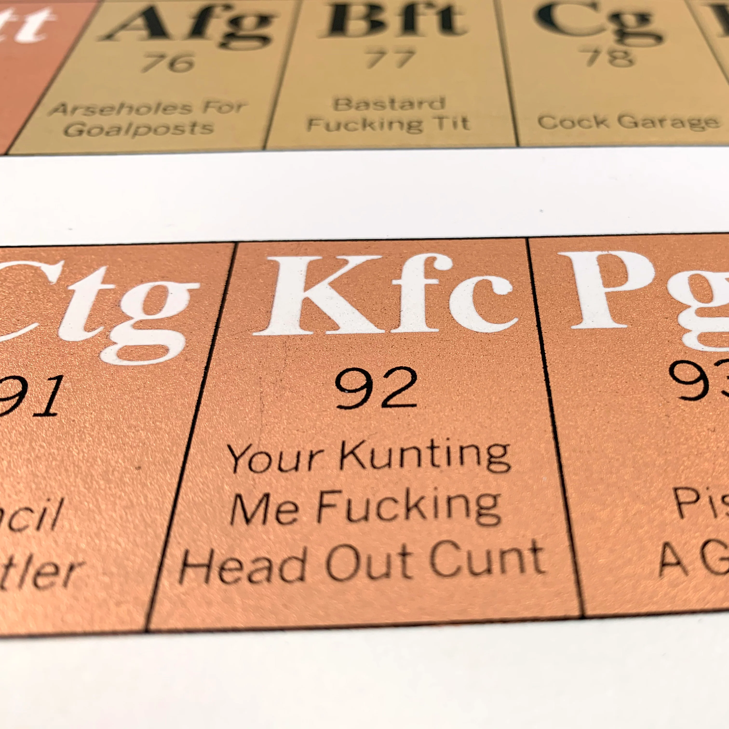 Periodic Table of Swearing Print - Image 3