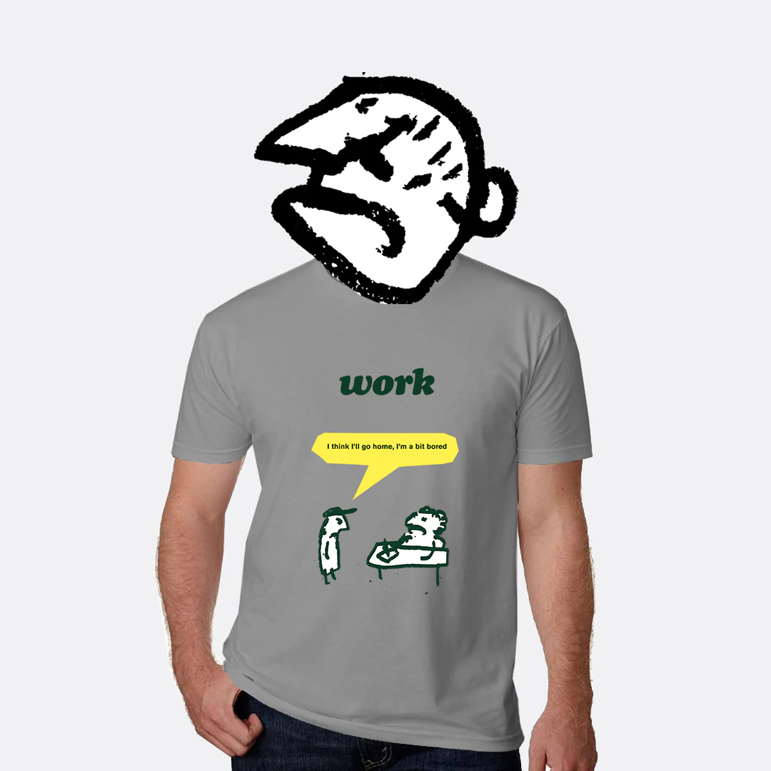 Work Bored T-Shirt - Image 3